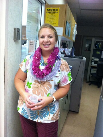 Amanda at at Wilcox Memorial Hospital in Lihue, Hawaii